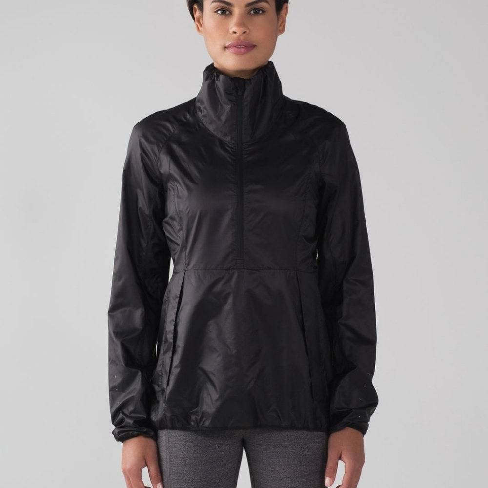 Lululemon Run With It Running Jacket In Black Sz … - image 1